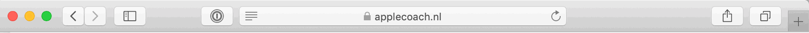 Je ziet hier bij Apple Coach een slotje, om aan te geven dat de verbinding beveiligd is