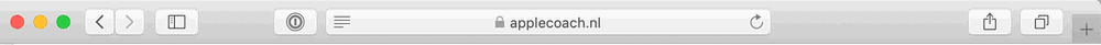Je ziet hier bij Apple Coach een slotje, om aan te geven dat de verbinding beveiligd is