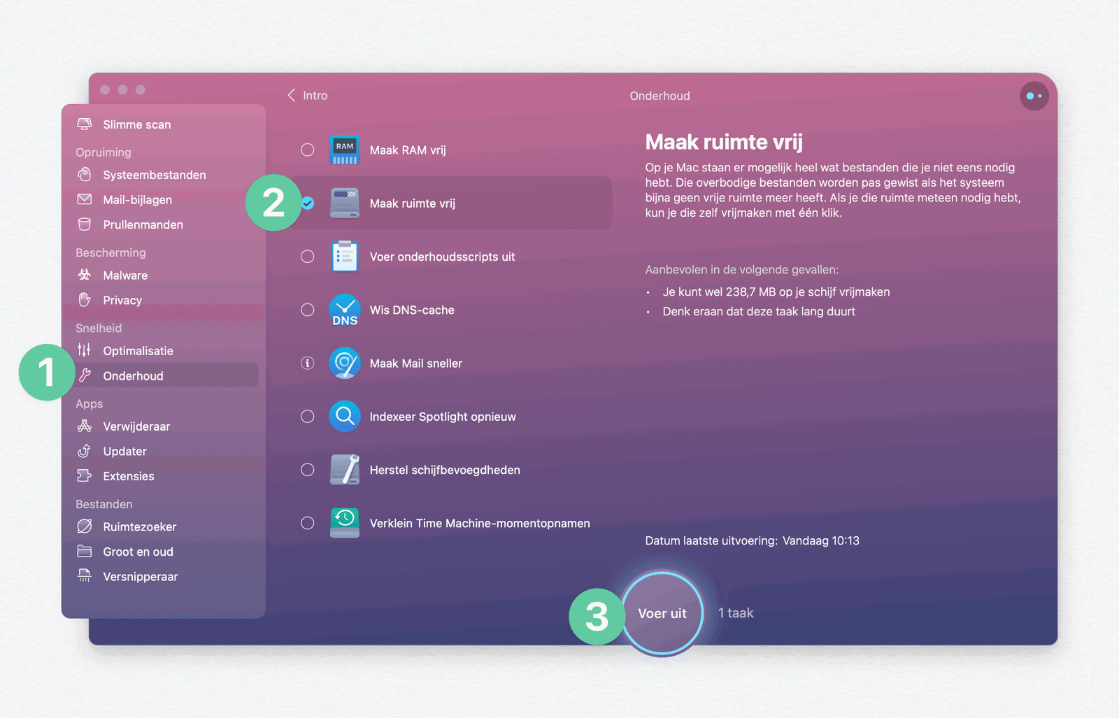 In een paar klikken doe je dit met CleanMyMac X, zónder Terminal-commando's