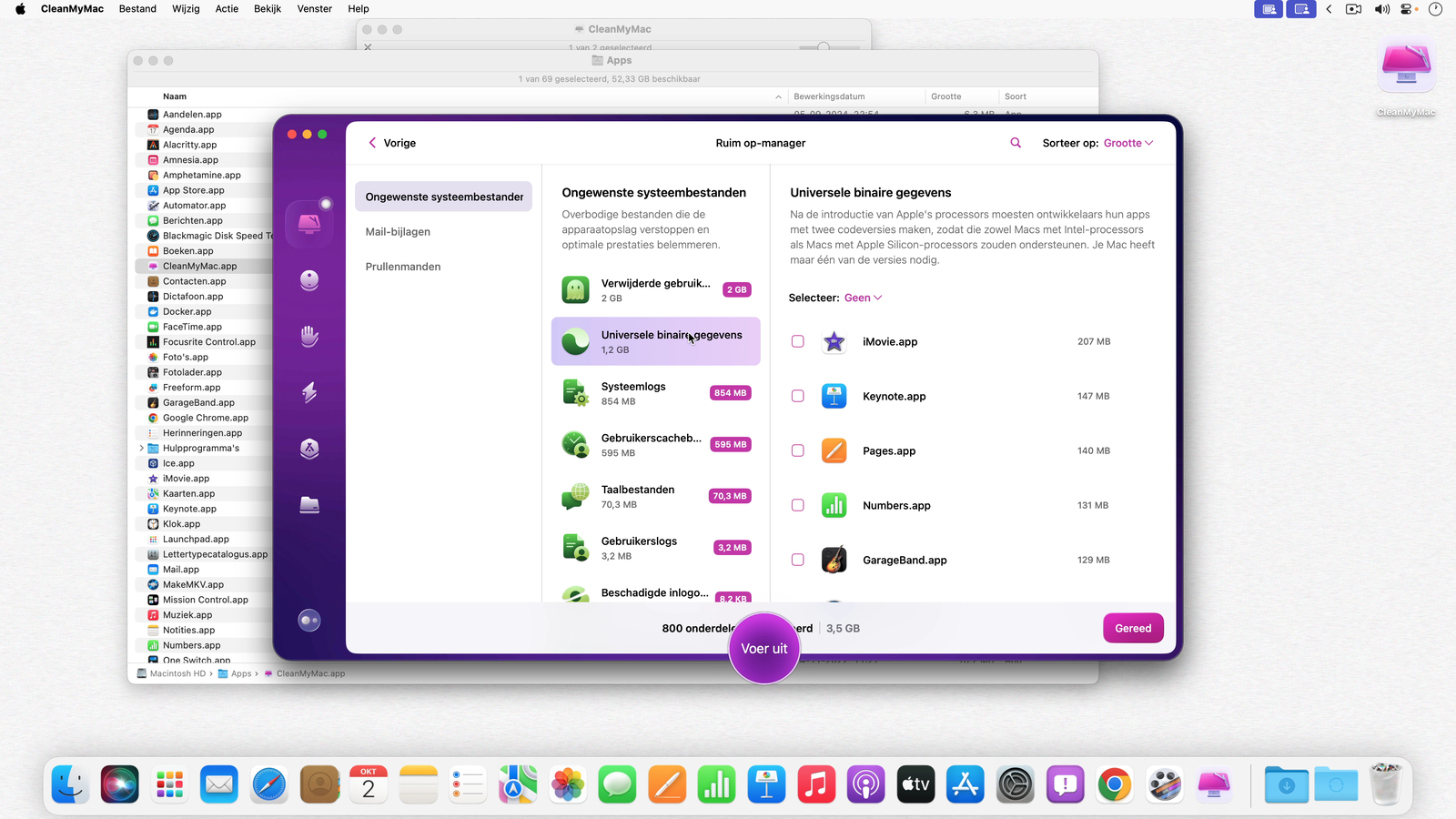 CleanMyMac kan rommel op je Mac opruimen