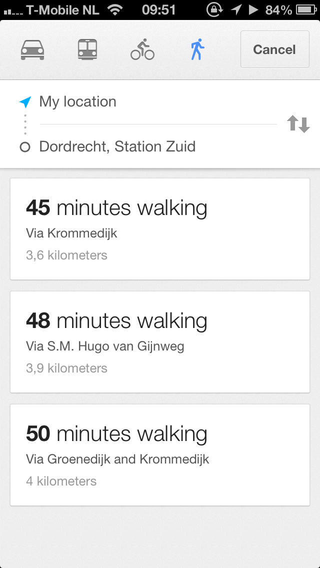 Google Maps: looproute