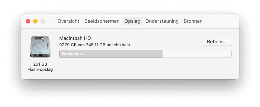 Bekijk eenvoudig hoeveel opslagcapaciteit je Mac heeft via het Apple-menu