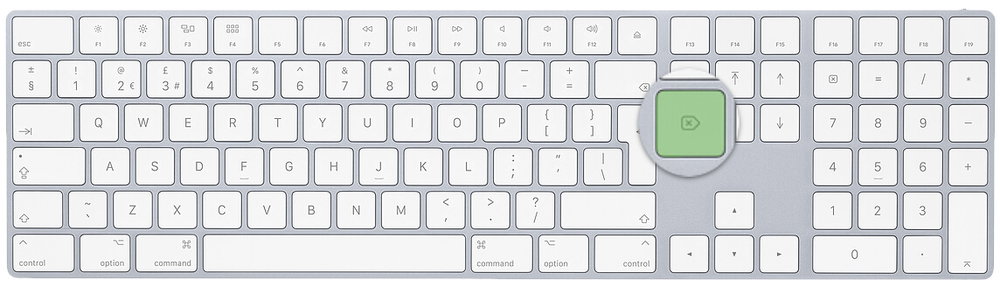 Het uitgebreidere Magic Keyboard heeft ook een Delete-toets