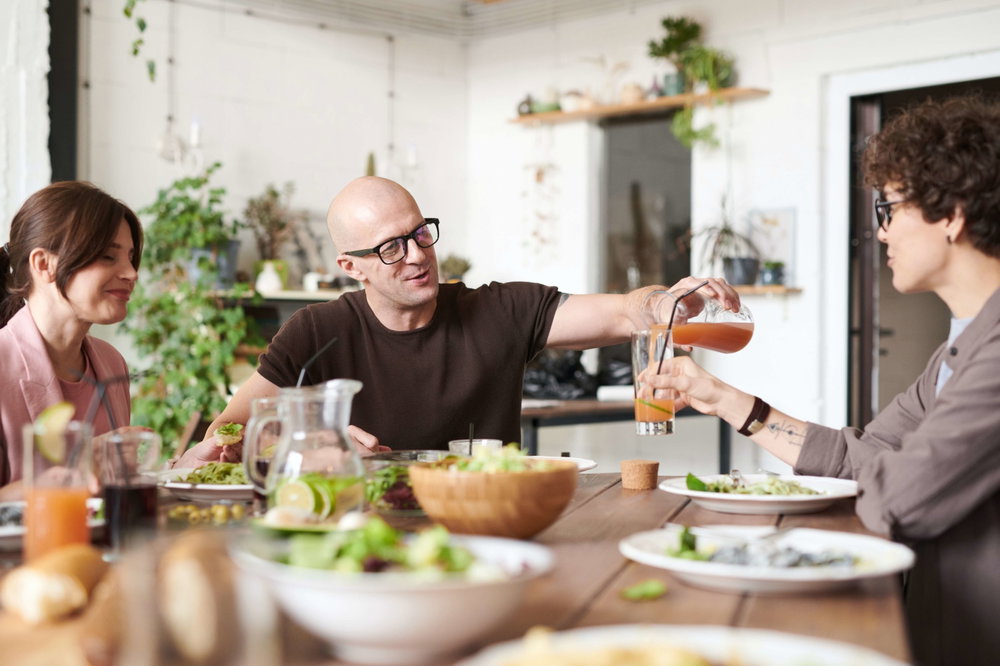 Samen eten is natuurlijk leuk in het echt, maar ook mooi via FaceTime