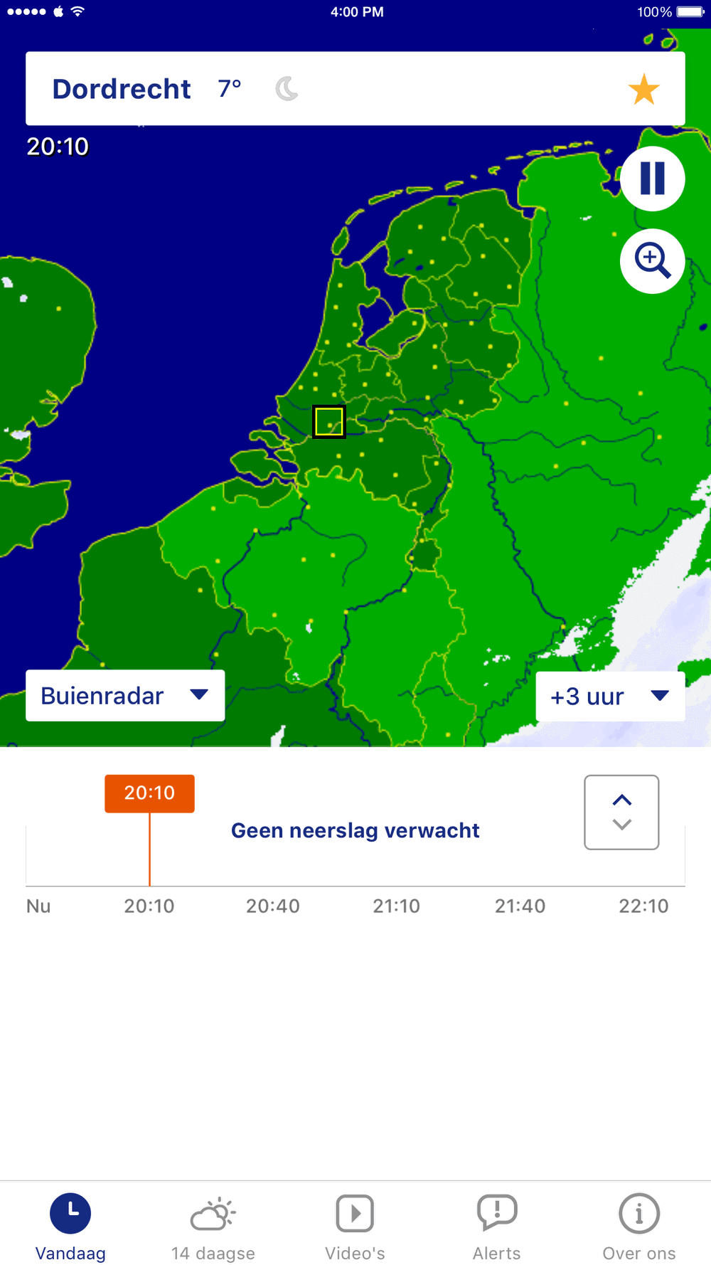 Gaat het regenen? Je ziet het zo!