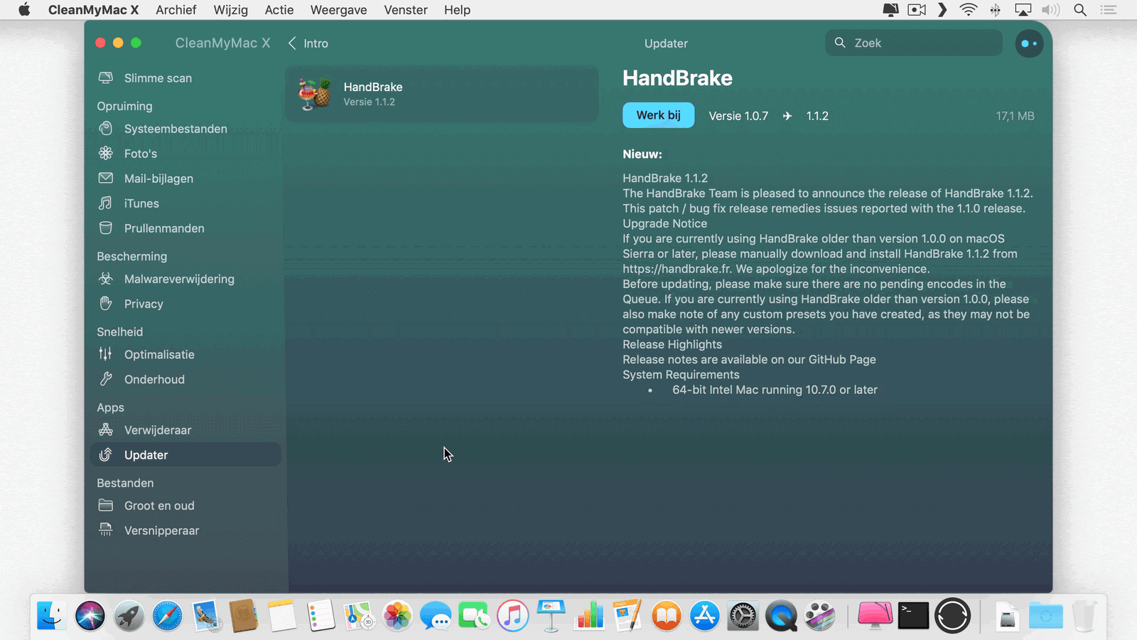 Installeer snel en eenvoudig de laatste versie van een programma met CleanMyMac X