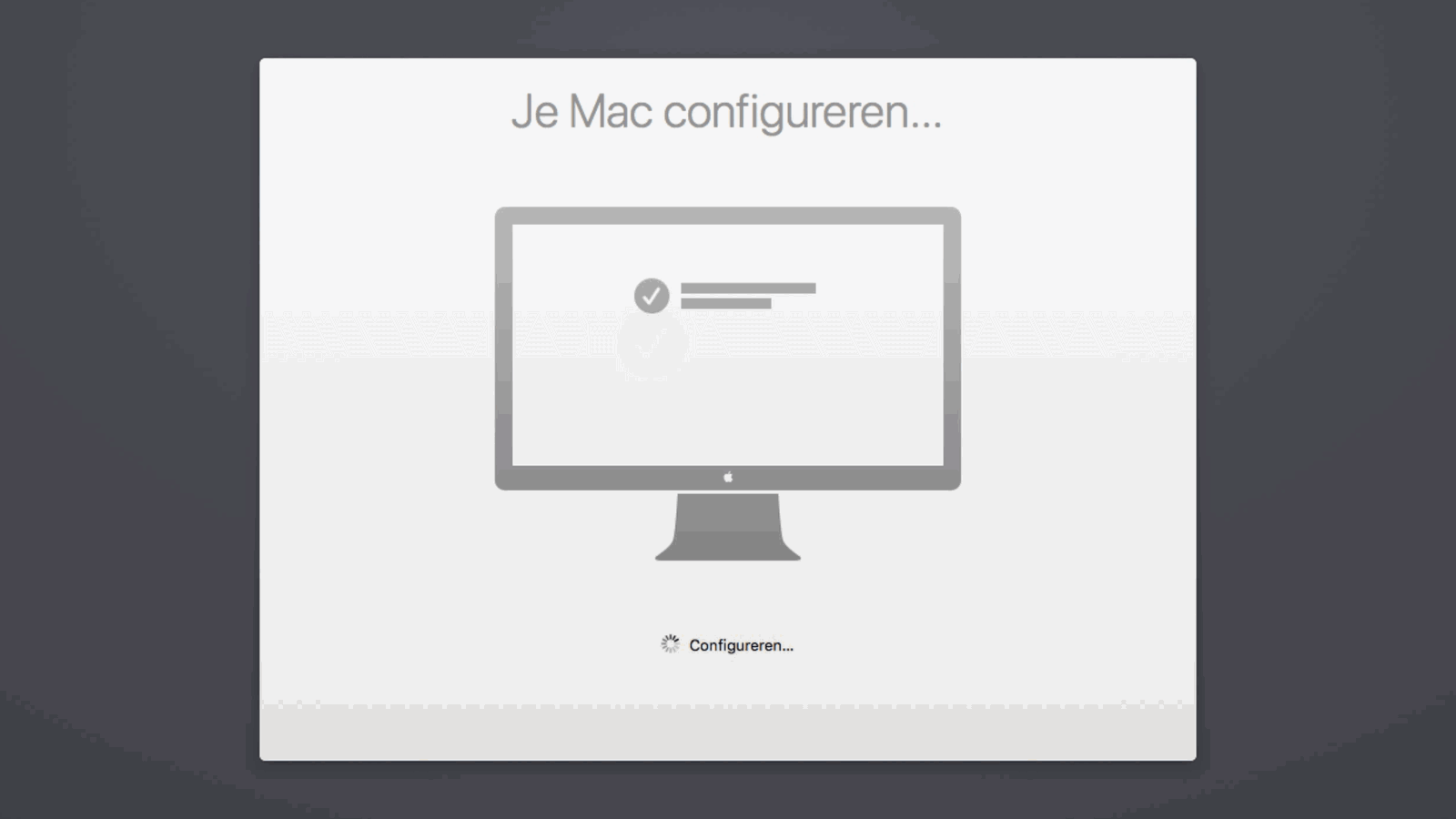 De eerste keer inloggen als een nieuwe gebruiker doet erg denken aan de eerste keer dat je een nieuwe Mac opzet