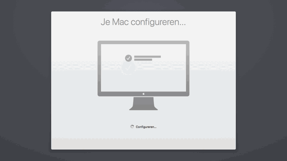 De eerste keer inloggen als een nieuwe gebruiker doet erg denken aan de eerste keer dat je een nieuwe Mac opzet