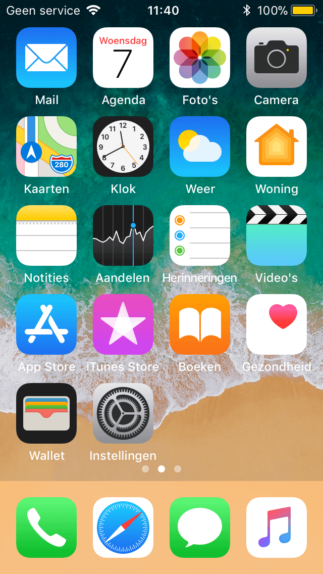 In de energiebesparingsmodus is er een gele batterij indicator