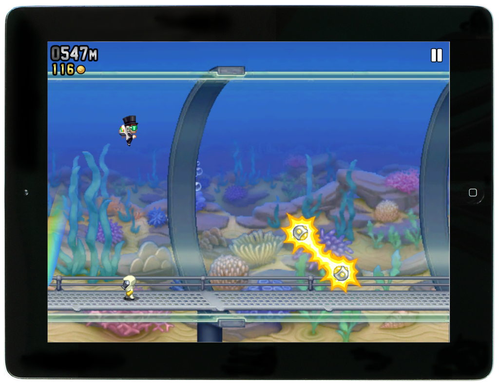 Jetpack Joyride (gratis spelletje voor de iPad)