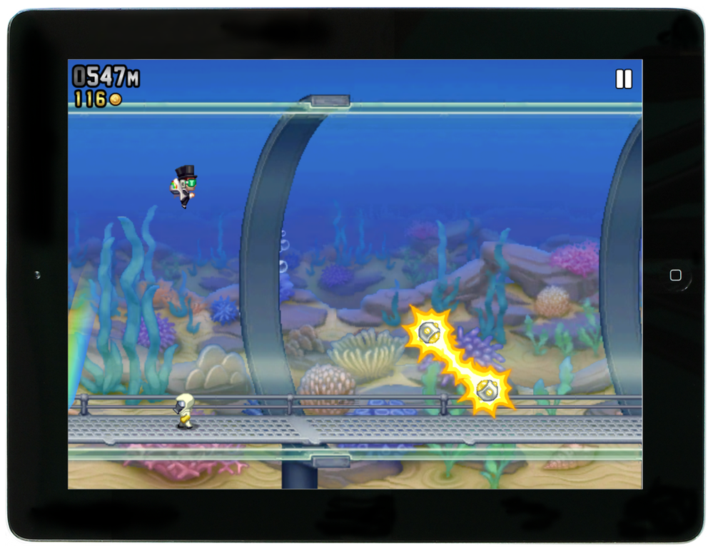 Jetpack Joyride (gratis spelletje voor de iPad)