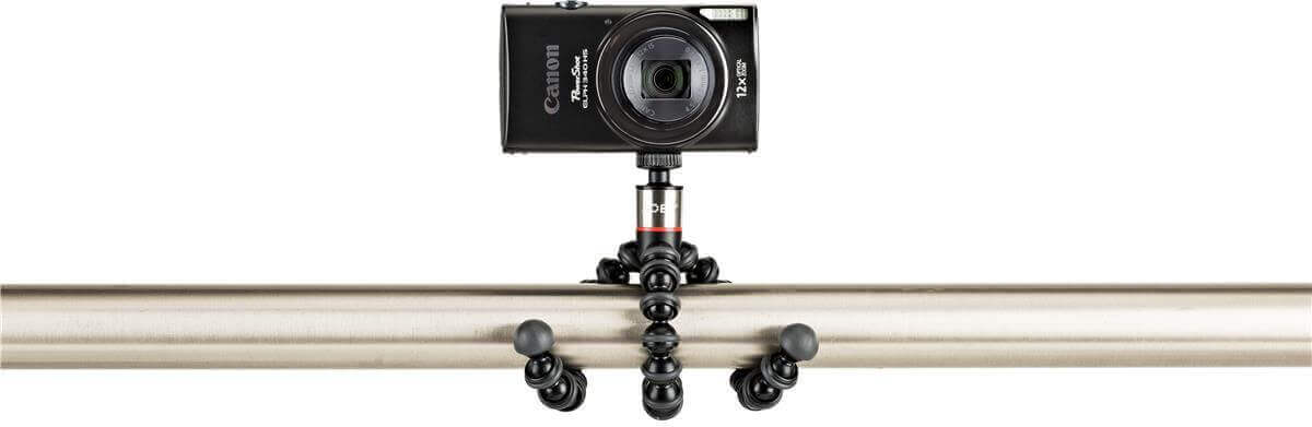 De Joby Gorillapod maak je eenvoudig ergens aan vast