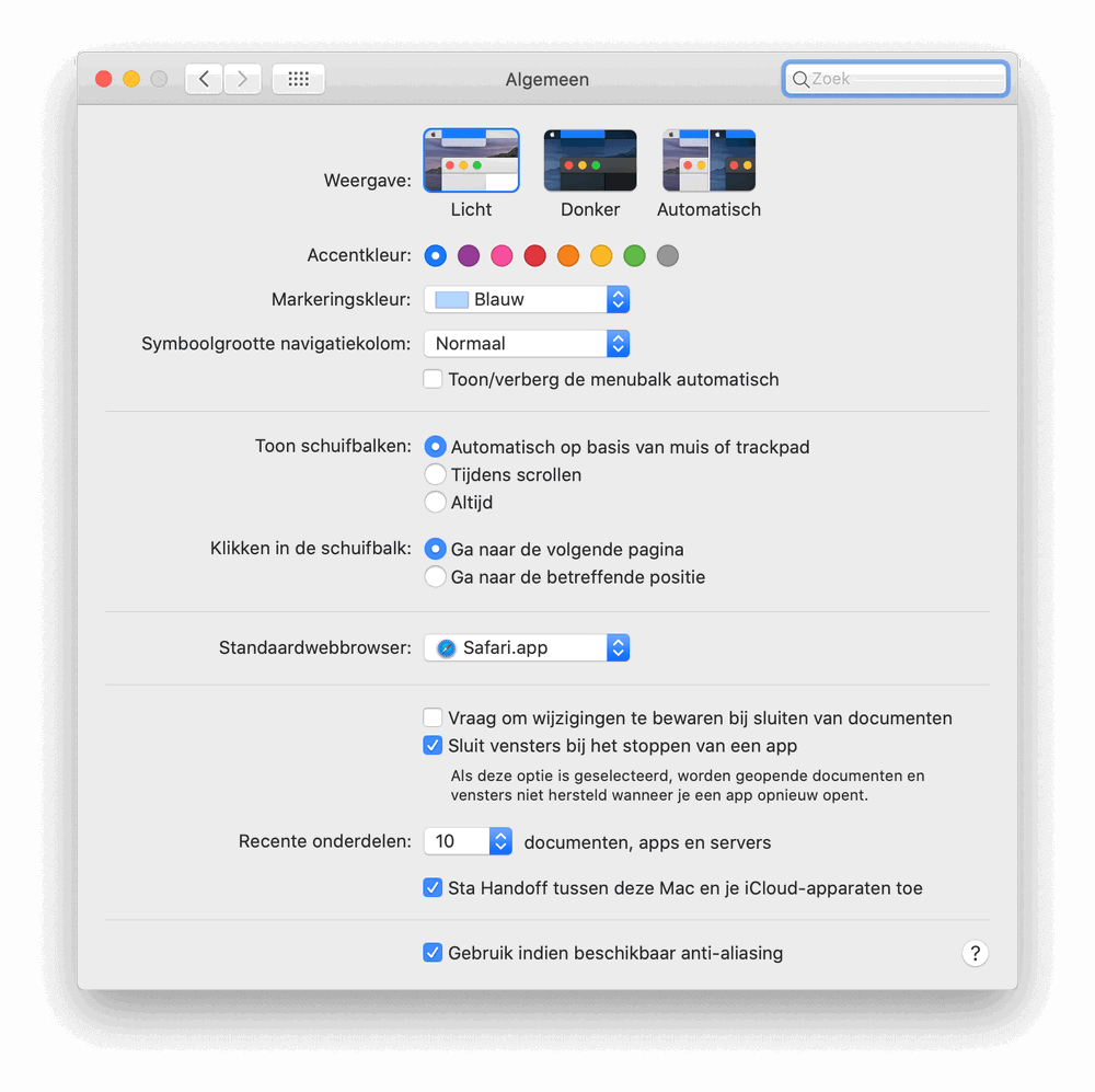 Verberg je menubalk automatisch op de Mac met deze optie