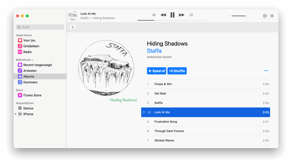 De Muziek app doet nog wat denken aan iTunes, maar is ook wel duidelijk anders