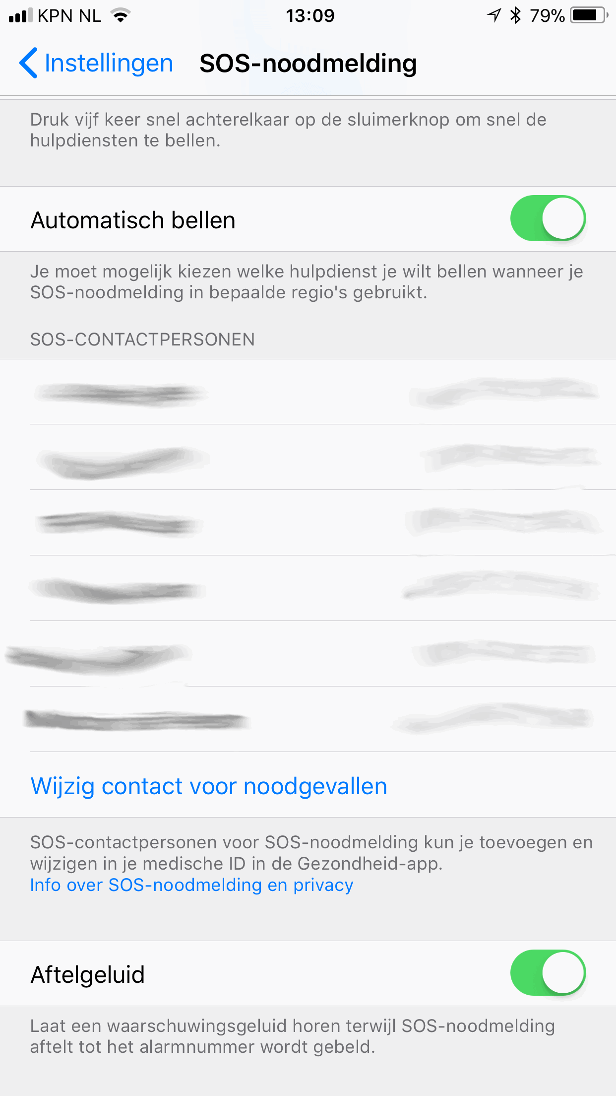 Wil je een duidelijk aftelgeluid laten horen om te voorkomen dat je 112 per ongeluk belt?