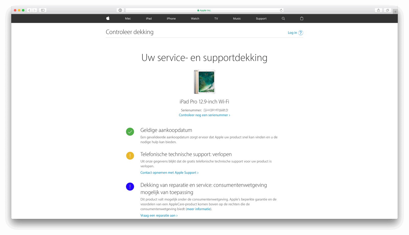 De juiste naam van je iPad of iPhone opzoeken via Apple's website