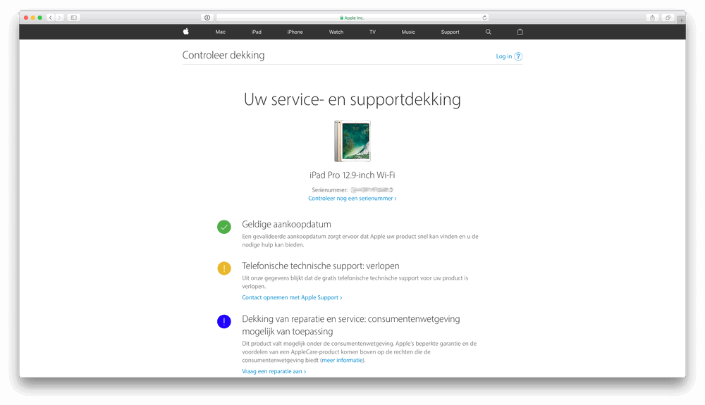 De juiste naam van je iPad of iPhone opzoeken via Apple's website