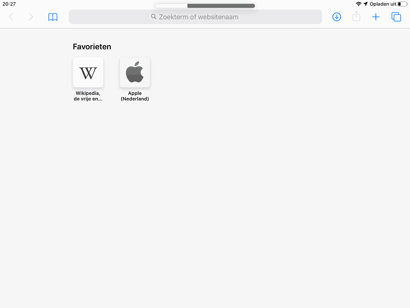 Je ziet hier bovenin subtiel (bijna onzichtbaar) een vorm van de nieuwe volume-indicator