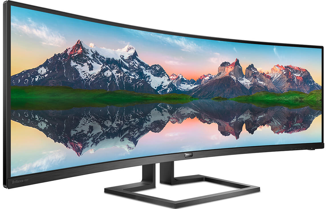 Dit is een voorbeeld van een enorm brede monitor, waar je dus veel ruimte op je beeldscherm hebt