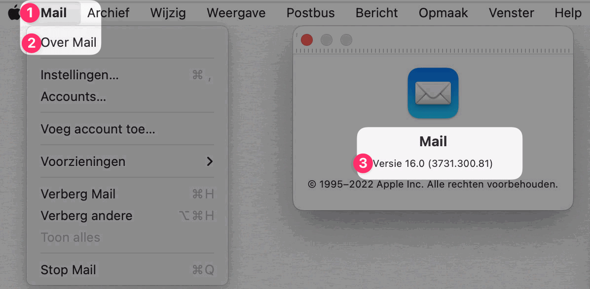 Controleer eenvoudig een app-versie via de menubalk