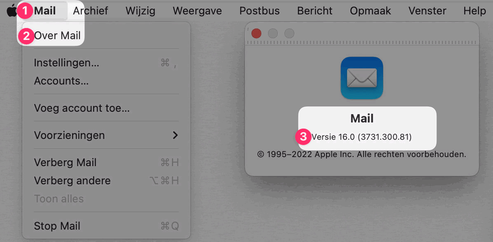 Controleer eenvoudig een app-versie via de menubalk