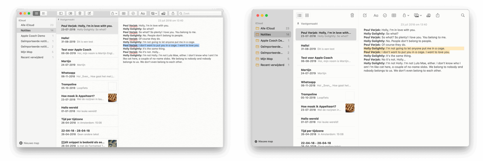 In macOS Big Sur kan een app zelf de highlight-kleur aanpassen zodat het bij het programma past